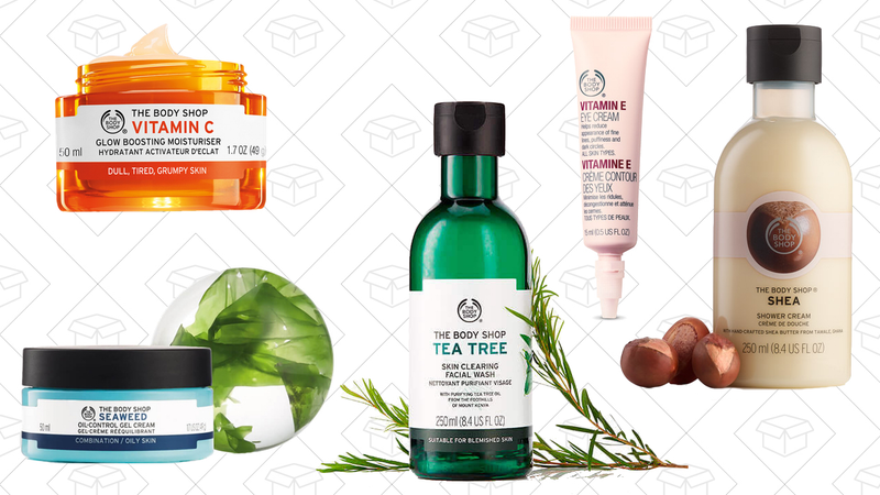 Vitamin C Glow Boosting Moisturizer, $30 | Seaweed Oil-Control Gel Cream, $20 | Tea Tree Skin Clearing Facial Wash, $14 | Vitamin E Eye Cream, $20 | Shea Shower Cream, $10